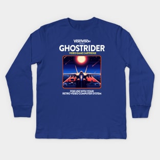 Ghostrider 80s Game Kids Long Sleeve T-Shirt